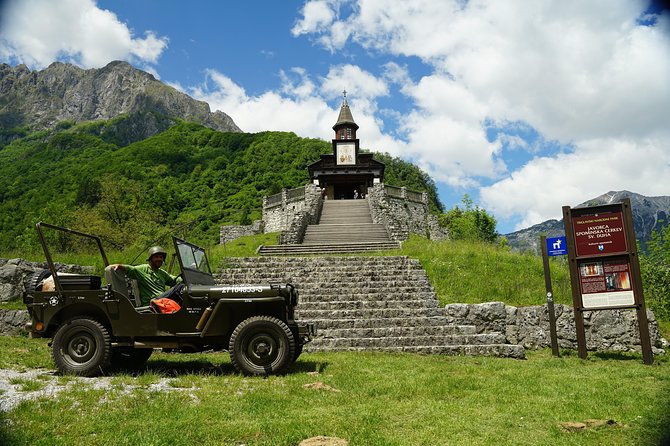 Amazing Willys Jeep Adventure - Nature focus: waterfalls, the Soča Gorge, karst springs, and hanging bridges