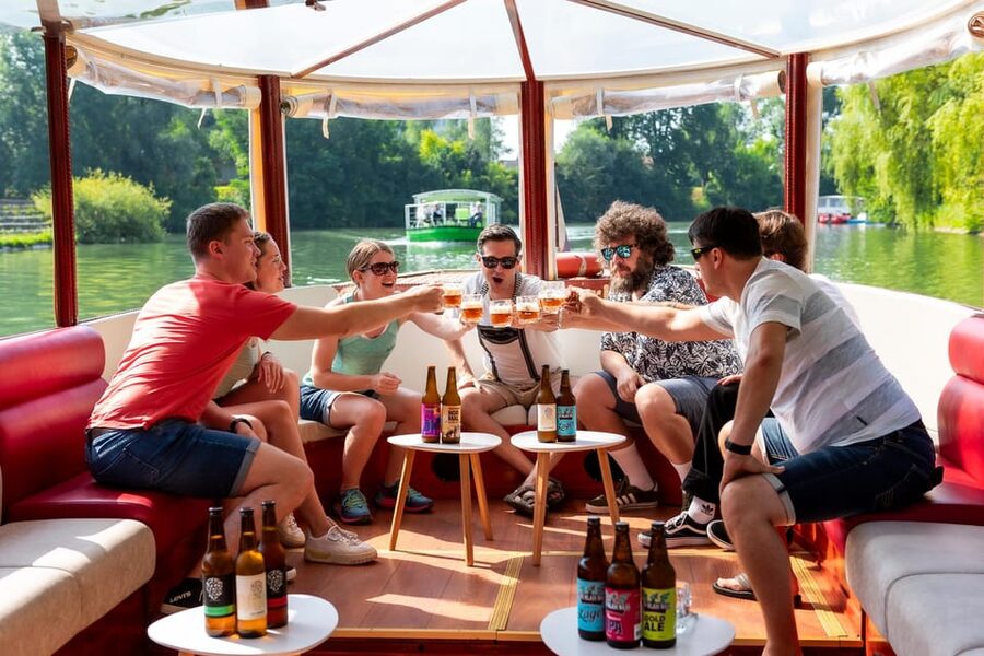 BEER WAY Ljubljana: Boat & Craft Beer Tasting Tour - A One-Hour Craft Beer Cruise on the Ljubljanica River
