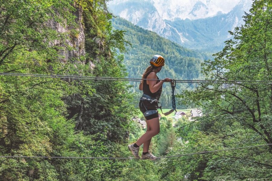 Bled: Fairytale Via Ferrata Route - Second via ferrata: scaling canyon lines while the river moves below
