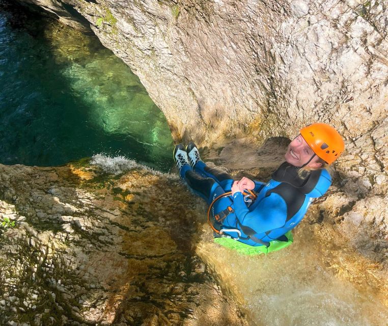 Bovec: Canyoning for Beginners Experience - The final big slide: how to decide without second-guessing