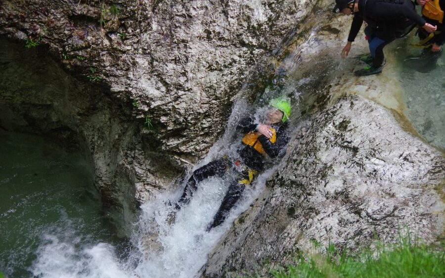 Bovec: Half-Day Canyoning Trip - The 20-minute uphill walk: when to lighten your load