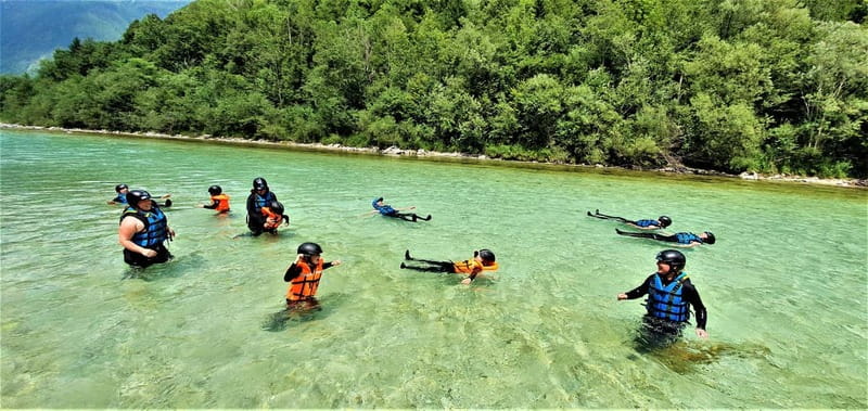 Bovec: Kinder Rafting on Soča River from 4years +FREE photos - The transfer and safety briefing, why it matters with kids