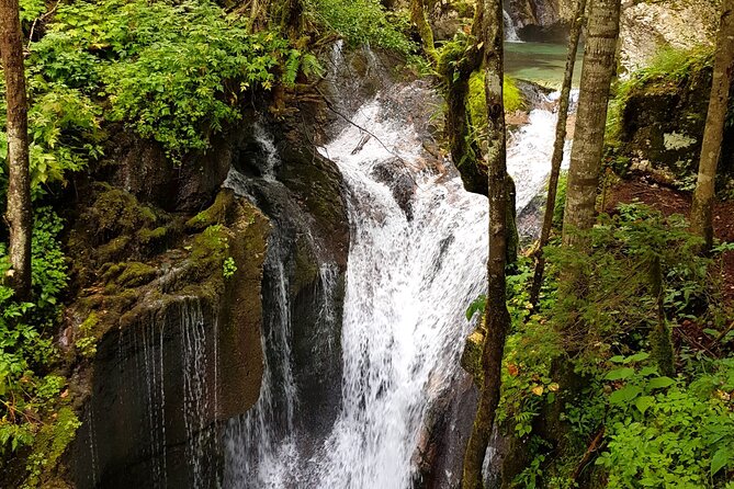 Bovec Private E-bike tour - Exploring hidden gems - Sunikov Vodni Gaj: walking among small waterfalls