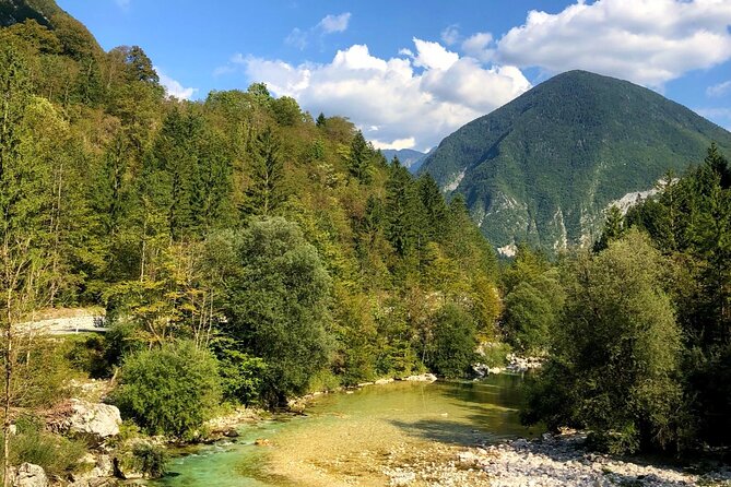 Bovec Private E-bike tour - Exploring hidden gems - The rocky beach snack stop, plus a refresh in the water