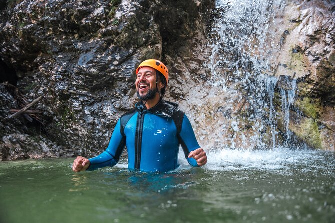 Canyoning Fratarica - The 45 m Parabola Waterfall Moment