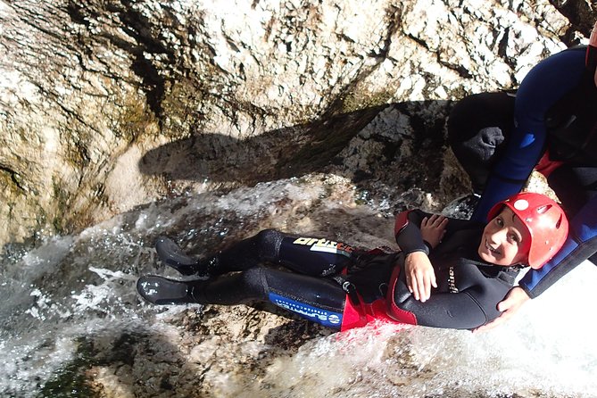 CANYONING in Susec from Bovec, Families welcome, photo service - What you’ll actually do in the canyon: slides, jumps, and waterfall work