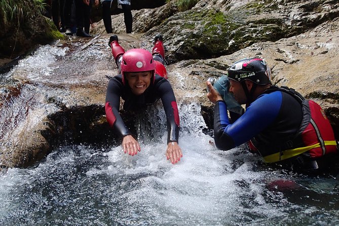 CANYONING in Susec from Bovec, Families welcome, photo service - Price and value: what $62.48 covers for a 4-hour adventure