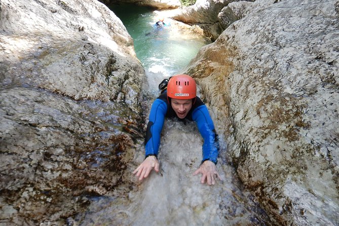 Canyoning in Susec Gorge from Bovec - World War I ruins inside a canyon: a surprising bonus