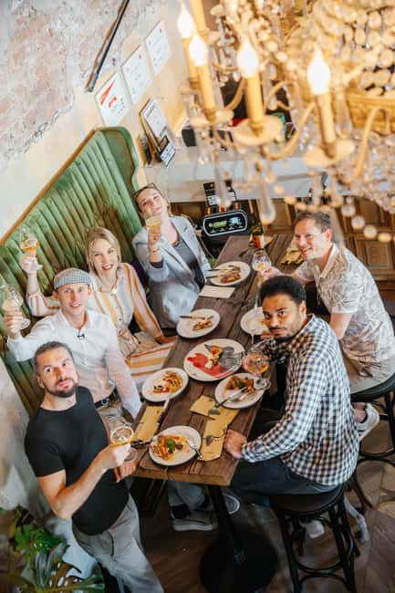 Eat & Drink Ljubljana Food Tour by Sigismundi - First stops: getting your taste buds ready with wine and bites