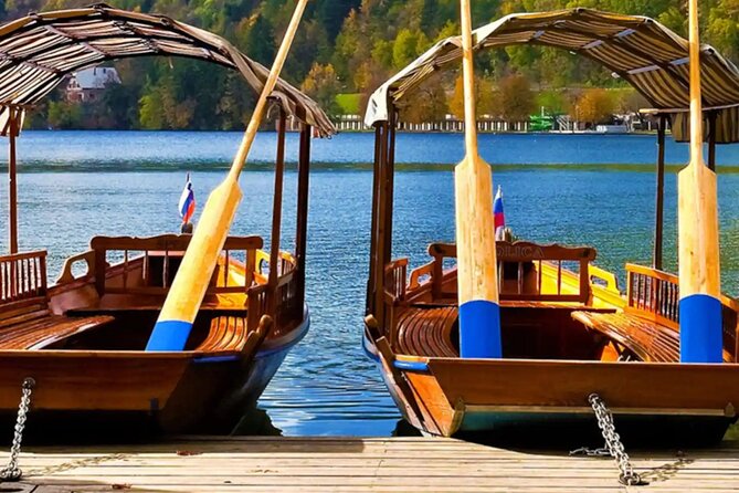 Enjoy the boat ride on Lake Bled and Castle - Bled Castle (Blejski Grad): medieval printing history plus the big cliff views