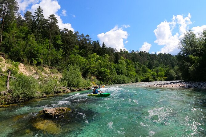 Explore Soča River on Sit on top Kayak with Free Photos - Gear-up at SočaAdventure: wetsuit, helmet, shoes, and what you must bring