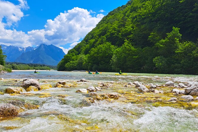 Explore Soča River on Sit on top Kayak with Free Photos - Price and value: is $78.63 per person fair for 2.5 hours?