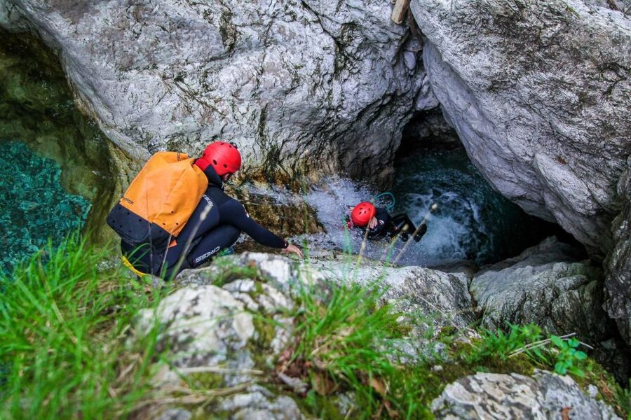 From Bovec: Basic Canyoning Experience Sušec With Photos - The van ride and the climb to the first drop