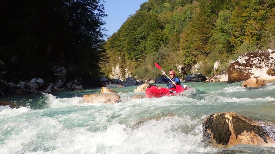 From Bovec: Whitewater kayaking on the Soča River - Small group, personal attention, and time to learn