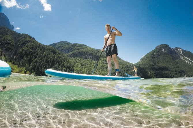 Half Day Stand-up Paddle Boarding (SUP) trip on Lake Predil - Meeting in Bovec, then a scenic drive north