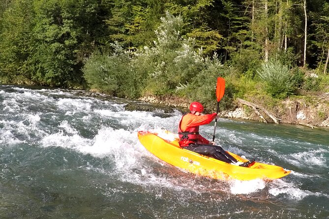 Kayaking in Bled - The optional cliff jump, then a calmer glide through a scenic gorge