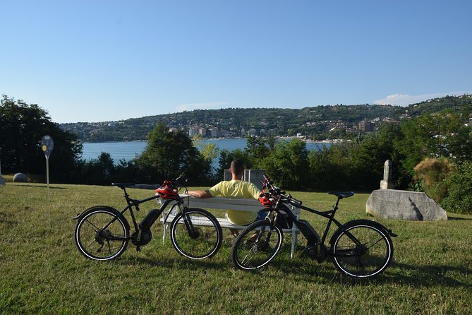 Panoramic Piran and Salt Pans: E-Bike Boutique Tour - Šentjane’s wine and local food tasting, finished in a garden