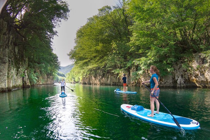 Private Half Day Stand-up Paddle Boarding on the Soča River - Paddling Lake Time Toward Most na Soči