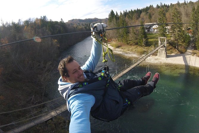 Rafting and zipline in Bled Slovenia - Two 250 m zipline runs: fast fun with a fair reality check