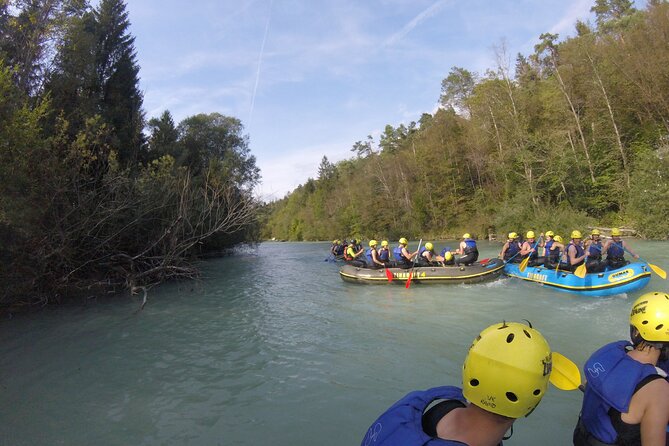 rafting on sava river in bled slovenia, the best rafting trip in the area - The 3-hour flow from Radovljica: 13 km, calm water, and clear timing