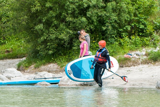 Soca Whitewater Stand-up Paddle Boarding Small Group Adventure - Safety briefing and practice paddling: the part that makes whitewater safer
