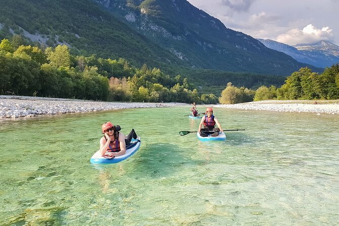 Soca Whitewater Stand-up Paddle Boarding Small Group Adventure - The halfway beach break: fruit, cookies, and a reset